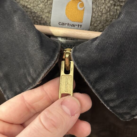 Vintage Carhartt Sherpa-Lined Ridge Jacket “Dark Brown” C61 - Picture 13 of 13